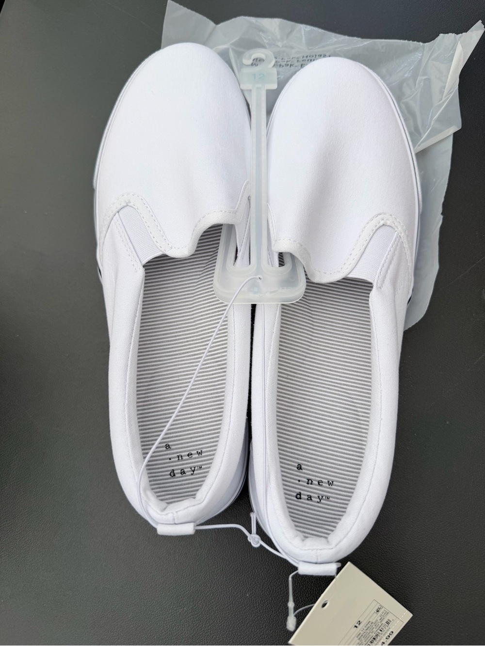 a new day White Men’s Canvas Slip-On Loafers